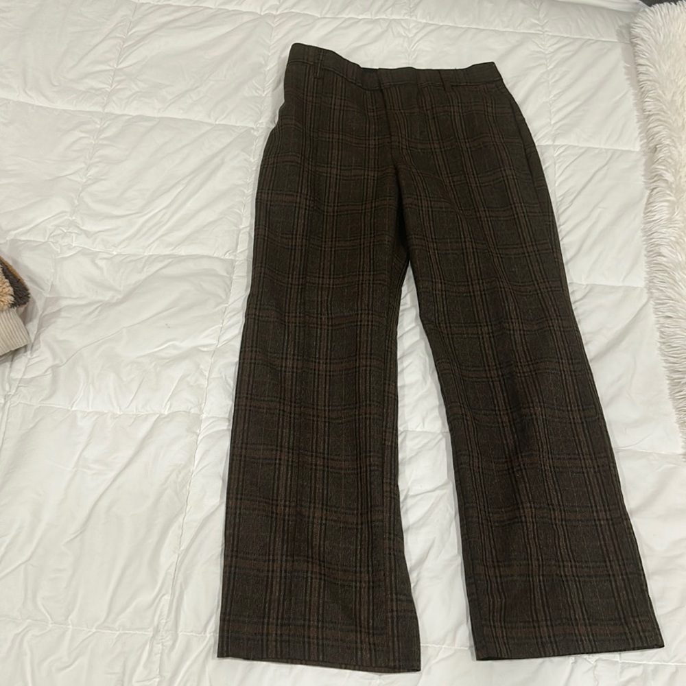 Pants from urban outfitters size 0 dark brown and black print